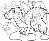 Iguanodon sketch template