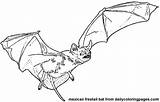 Bat Pipistrello Talpa Coloriage Grotta Coloriages sketch template