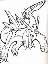 Pokemon Coloring Palkia Pages Dialga Legendary Para Colorear Rayquaza Rare Drawing Arceus Color Legendaries Sketch Printable Sheets Dibujos Print Deviantart sketch template