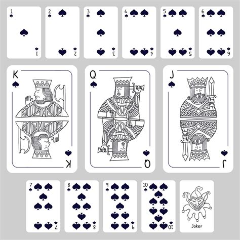 deck  playing cards printable     printablee