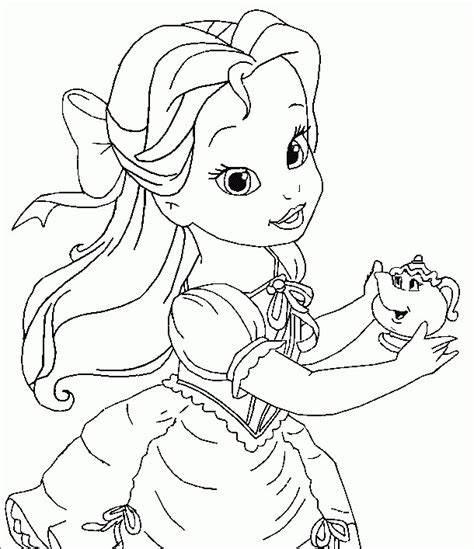 ideas  baby princesses coloring pages home family style