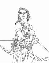 Athena Goddesses Artemis Griechische Ausmalen sketch template