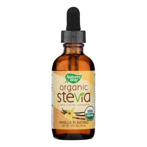 natures  stevia organic vanilla drops  oz ebay