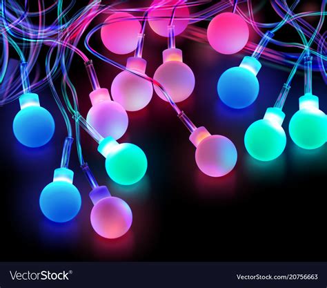 colored light bulbs royalty  vector image vectorstock