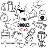 Doodles Doodle Gym Clipground Bujo Gymnasium sketch template
