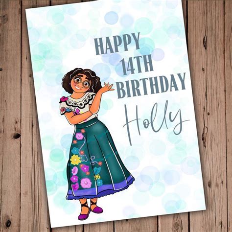 personalised encanto birthday card encanto greeting card encanto