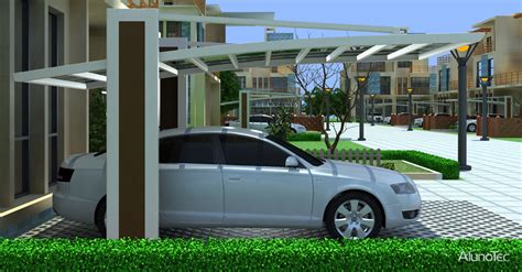 single carportcanopy cover   protect cars  house furniture aluminum pergola alunotec