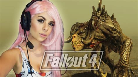 fallout 4 lets play azzy vs deathclaw youtube