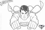 Coloring Pages Superman Printable Flying Super Hero Superhero Kids Color Heroes Cute sketch template