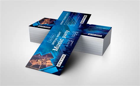 party event ticketvip pass corporate identity template