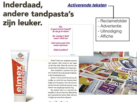 tekstdoelen en tekstsoorten nederlands voor  de onderbouw
