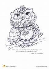 Coloring Pages Owl Owls Hattifant Adult Colouring Printable Color Being Books Colour Book Animal Sheets Quality High Click Colorful Visit sketch template