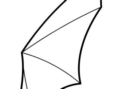 bat template  halloween coloring page