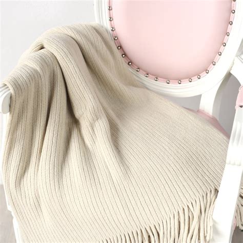 battilo[beige 50 x80 ]soft throw blanket warm and cozy for couch sofa bed beach travel