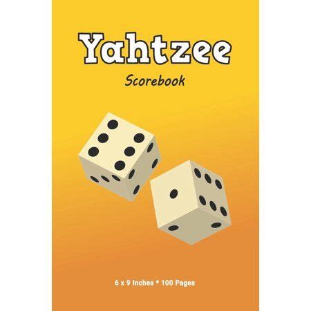 yahtzee scorebook    inches  pages dice games paperback   yahtzee yahtzee