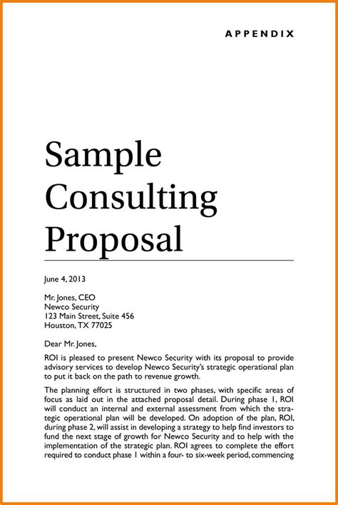 engineering consulting proposal template