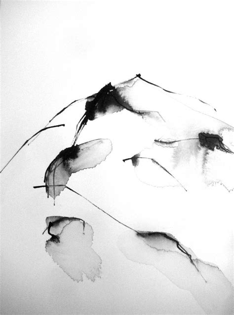 xcm schwarz weiss tusche zeichnung aquarell unikat kunst abstrakt
