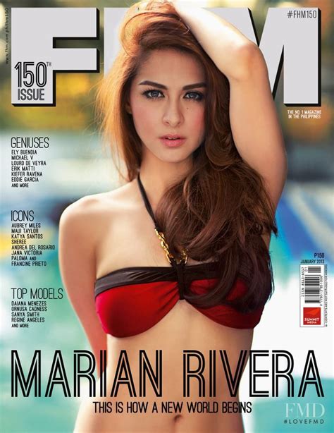 Cover Of Fhm Philippines With Marian Rivera January 2013 Id 19040