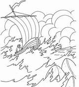 Coloring Pages Storm Jesus Calms Sea Kids Colouring Calming School Sunday Bible Boat Wither Noah Crafts Sheets Ark Getcolorings Choose sketch template