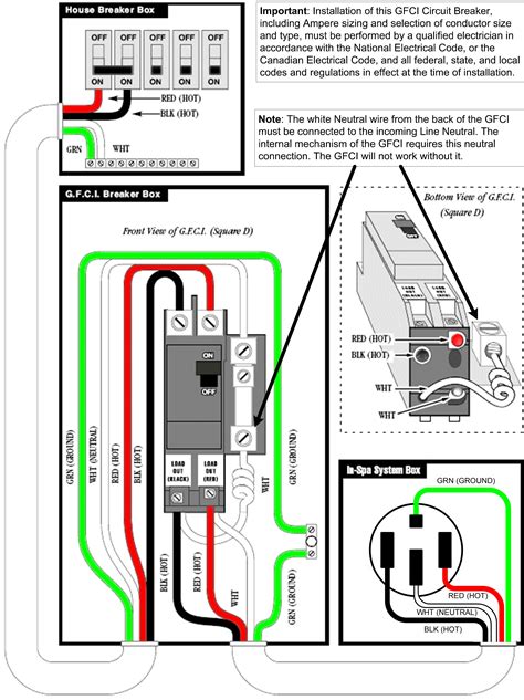 gfci wiring  hot tub