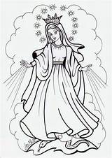 La Milagrosa Medalla Nuestra Virgen Colorear Para Señora Dibujos Historia Blanco Negro Pintar Rosa Seleccionar Tablero Mistica Milagros sketch template
