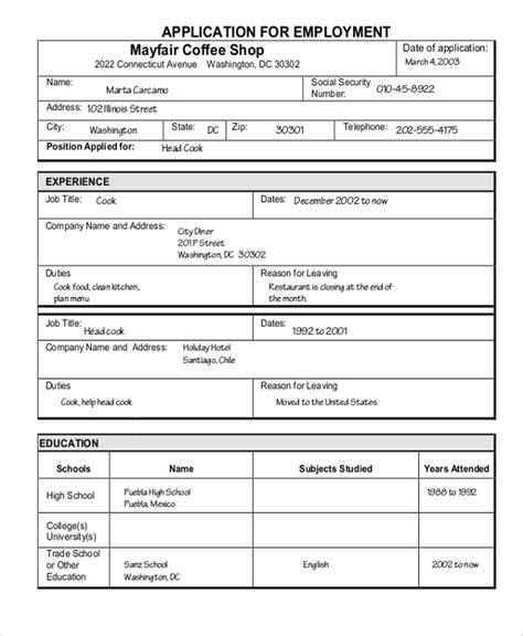 sample job resume templates  ms word