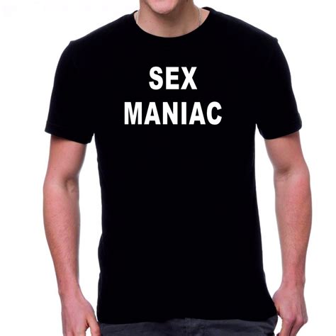 Черна мъжка тениска Sex Maniac Тениски и чаши с надписи
