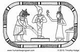 Coloring Egyptian Pages Ancient Egypt Gods Popular Coloringhome sketch template