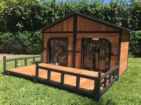 dog house somerzby grand kennel  front porch