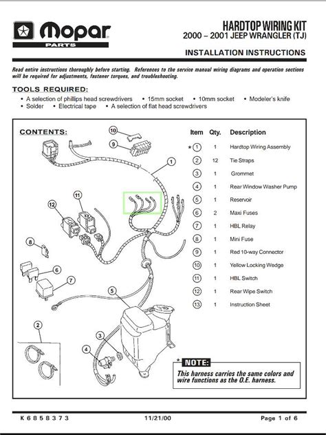 diagram jeep wrangler yj hardtop wiring harness diagram mydiagramonline