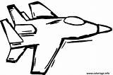 Avion Chasse Coloriage Airplane Colorier Militaires Imprimé Getdrawings Coloriages sketch template