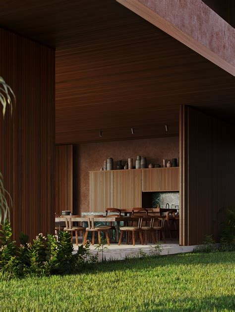 modern wood dining set interior design ideas