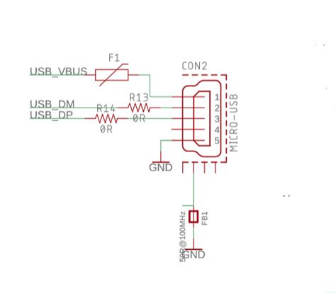 pcb design unknown components   schematics   micro usb connection electrical