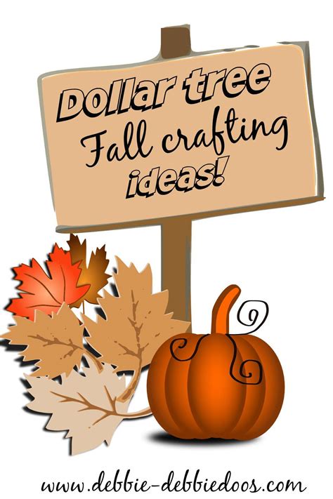 dollar tree fall craft ideas debbiedoos