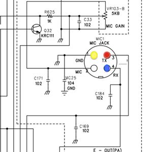 cobra  pin mic wiring color