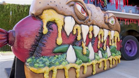 monster dogs food truck features terrifying hot dog toppings