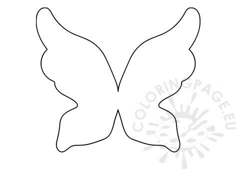fairy wings paper pattern printable coloring page