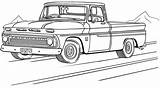 Truck Chevy Duramax C10 Grampas Coloringpagesfortoddlers sketch template