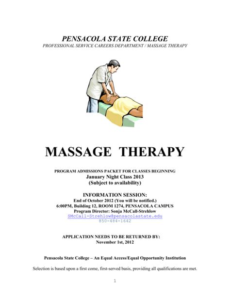 Massage Therapy Pensacola State College