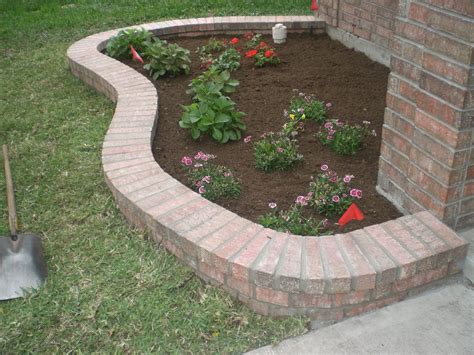 brick border  front  house google search front yard landscaping