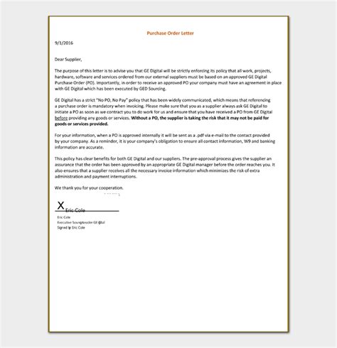 vendor   request letter template