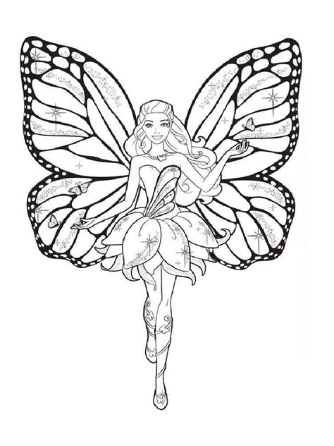 coloring pages barbie fairy   gmbarco