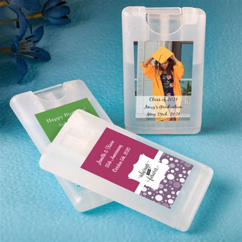 personalized credit card press  spray hand sanitizer party favors famous favors