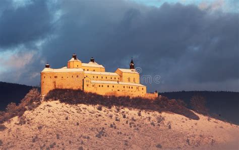 castle  krasna horka roznava slovakia stock photo image  scenics clouds