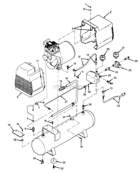 speedaire zc air compressor pump parts