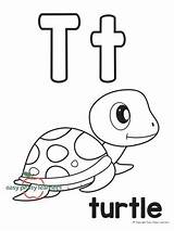 Letter Turtle Easypeasylearners Learners Peasy Sound sketch template