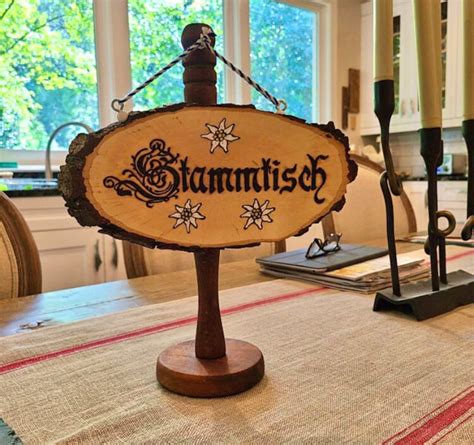 stammtisch sign german gifts german sign reserved table etsy