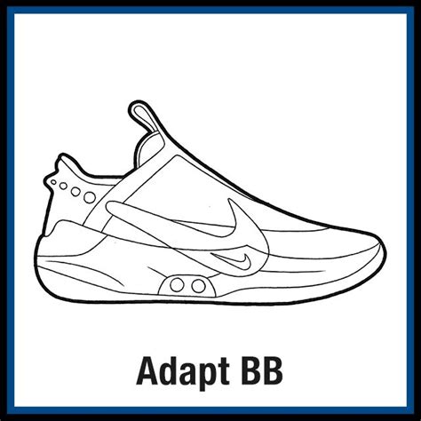 nike adapt bb kicksart shoe template shoe design sketches nike