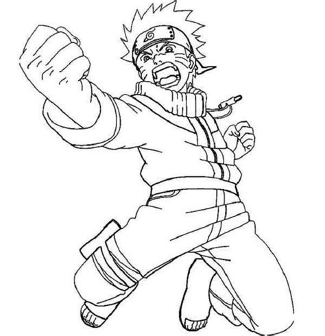 printable naruto  sasuke coloring pages