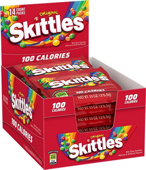 skittles original candy  calorie pack  ounce  count box